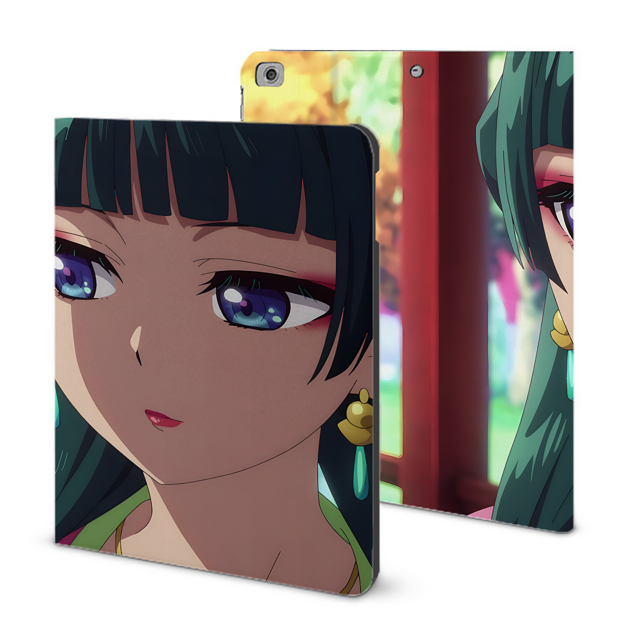 （画像用） 薬屋のひとりごと The Apothecary Diaries IPad ケース ブック型 PUレザー TPU 耐衝撃 軽量 薄型 ペン収納なし 全面保護 IPad 各モデル対応